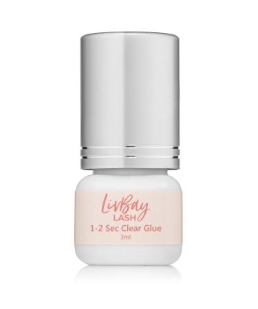 LIVBAY LASH Glue - 3 ML Clear Eyelash Glue (Professional USE ONLY)