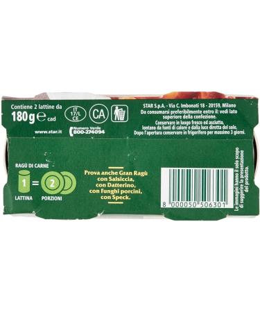  Italian Gourmet E.R. My Gran Rag Star Classico Lot de 6 sauces tomate 2 x 180 g de sauce tomate + Italian Gourmet Polpa 400 g - Buy Online on GoSupps.com