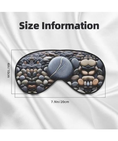 SSIMOO Beach Stone Sleep Mask - Adjustable Breathable Fashionable Eye Mask for Comfortable Sleep | International Shipping Available - Buy Online on GoSupps.com
