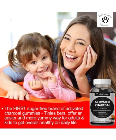 Charcoal Gummies 400mg - Sugar Free, Quicker Cleanse, Detox & Gas Relief - Gut & Oral Health for Adults & Kids - Gluten Free, Non GMO, Vegan - Pectin - 60 Count - Buy Online on GoSupps.com