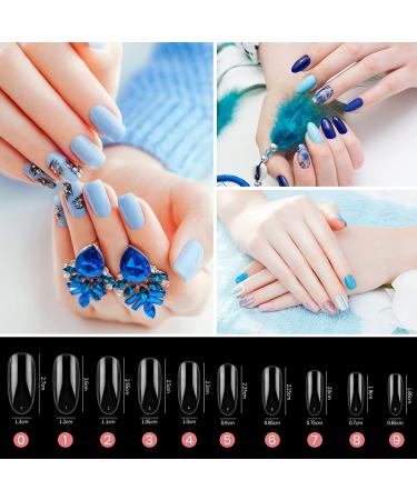 Ebanku Nail Hand Practice for Acrylic Nails - Flexible Manicure Hand with 500PCS False Nail & Training Tools (Clear) - Buy Online on GoSupps.com