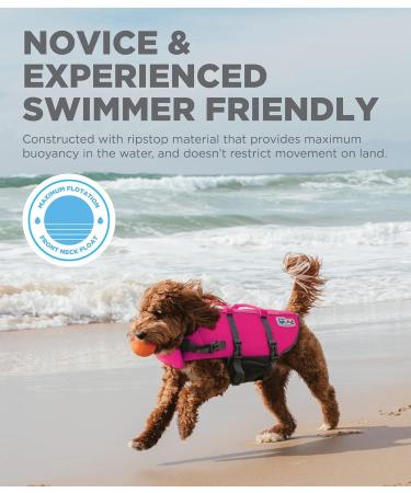 Outward Hound Granby Splash Pink Dog Life Jacket - Large - Buy Online on GoSupps.com
