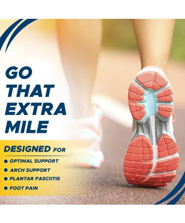 Happy Feet Gel Arch Support Orthotics for Women - Plantar Fasciitis Relief - Size 6-9 - Buy Online on GoSupps.com