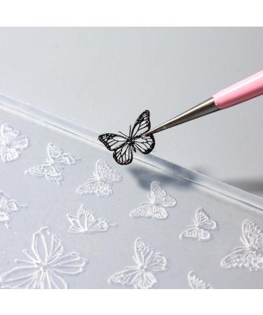 MCAORI 3D Nail Art Mold with Variety of Patterns Template Carving Sticker Stencil Tools Moulds for Nail Enthusiasts and Salons - Buy Online on GoSupps.com