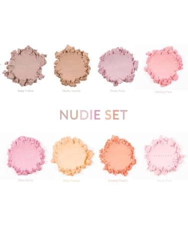 MARBLERS Cosmetic Grade Lip-Safe Mica Powder 4oz Set - Nudie 8 Color | Pearlescent Pigment for Lip Gloss, Eyeshadow, Nail Polish, Non-Toxic & Vegan - Buy Online on GoSupps.com