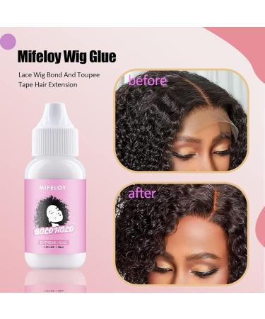 4-Piece Wig Set | Invisible Wig Glue & Remover | Lace Melting Band & Edge Brush | Beginner Cosplay Kit for Women & Girls - Buy Online on GoSupps.com