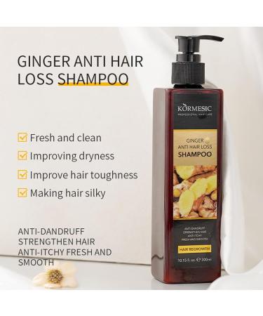Ginger Shampoo and Conditioner Set 3 Hair Care Kits Moisturizes and Controls Frizz with Strengthening Formula Anti Hair Loss Serum Nourishing for All Hair Types - Buy Online on GoSupps.com