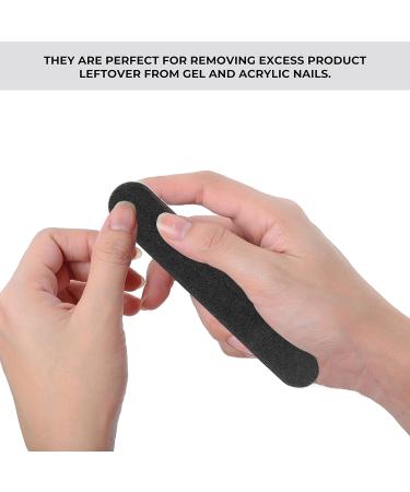 ForPro Professional Collection Mini Foam Board Nail File 100/180 Grit Black - Pack of 50 | Double-Sided Manicure Nail File 3.5 x 0.5 - For Nail Salons & Home Use - Buy Online on GoSupps.com
