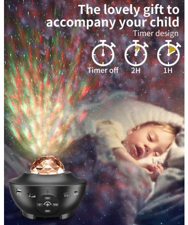 Galaxy Light Star Projector Galaxy Projector Night Light Kids 4 in 1 w/21 Lighting Modes Starlight Projector W/Bluetooth Music Speaker Sky Light for Bedroom Room Decor/Birthday Gifts/Party/Easter Eecorations/Game Room - Buy Online on GoSupps.com