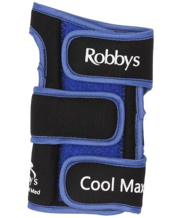 Robby's Coolmax Original Right Wrist Support, Black/Blue, Large