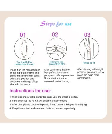 CUKIN Silicone Calf Pads - Adhesive Corrector for Crooked or Thin Legs (Beige, 1 Pair) - Buy Online on GoSupps.com