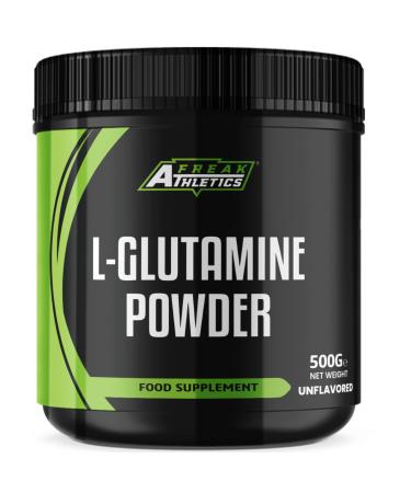 L-Glutamine Powder 500g Unflavoured by Freak Athletics 500 g (Pack of 1)