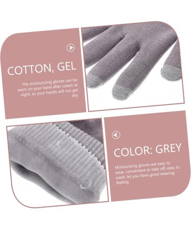 1 Pair Gel Pink Gloves Moisturizing Gloves for Hand Overnight Spa Gloves Hand Lotion Gloves Moisturizing Gloves for Women Gloves for Dry Hand Cotton Casual Socks Ordinary 21x14cm Gray - Buy Online on GoSupps.com
