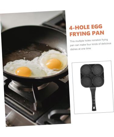 Zerodeko 2pcs Fried Egg Pan Egg Frying Pan Nonstick Frying Pan Non Stick Fry Pan Flat Skillet Breakfast Griddle Non Stick Frying Pan Kitchen Gadget Kitchen Utensil Hamburger Mold Egg Plate 35X18.5X3.5CMx2pcs Blackx2pcs - Buy Online on GoSupps.com