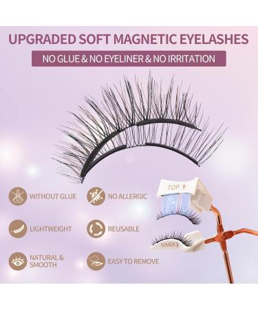Shop 4D Reusable Magnetic Eyelashes - No Eyeliner or Glue Needed | Dual Magnetic Lashes with Applicator for a Natural Look - Easy to Wear Internationally - Buy Online on GoSupps.com