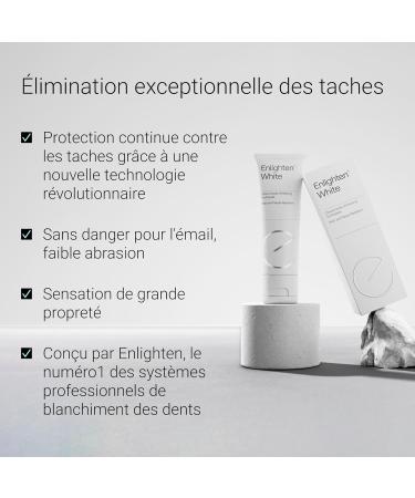 Enlighten White Whitening Toothpaste Advanced Enamel Protection & Clinical Stain Removal & Fluoride Repellent Toothpaste 75ml  - Buy Online on GoSupps.com