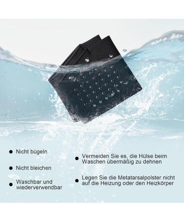 Zakasa Bale Cushion: XL Gel Silicone Forefoot & Midfoot Pads for Men & Women - Soft Black Foot Cushions (1 Pair) - Buy Online on GoSupps.com