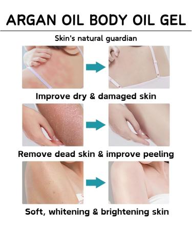 Body Oil for Women - Argan Oil Body Oil - Body Skin Care for Hydrating Nourishing Firming - Facial Oil Gel - Essential Oils for Skin - Body Oil for Dry Skin - Stretch Mark Oil - Buy Online on GoSupps.com