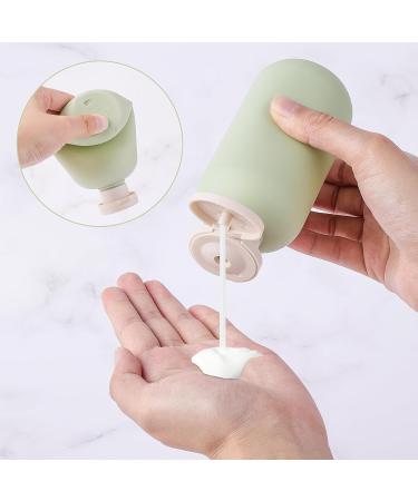 WLLHYF Squeeze Bottles 2 Pack 200 ML Refillable Plastic Travel Containers Empty Bottles With Disc Top Flip Cap Travel Accessories for Shampoo Creams Lotion Conditioner 200ML Green Blue - Buy Online on GoSupps.com