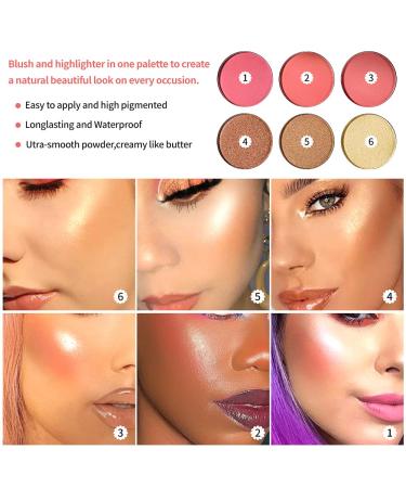 Multifunctional Makeup Palette: Blusher, Highlighter, Contour, and Bronzer - High Pigmented, Longlasting Formula - Buy Online on GoSupps.com