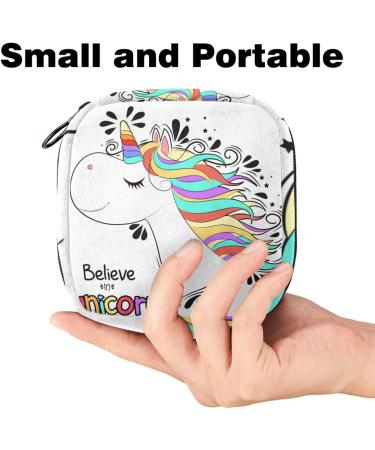 Javenproeqt Portable Women's Menstrual Cup & Binding Bags - Perfect First Period Kit for Teenage Girls | Believe in Unicorn | Multicolored - Buy Online on GoSupps.com