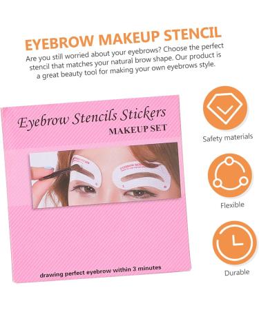 Beavorty 72pcs Accessories Kit Makeup Shaper Reusable Tools Sticker Template Eye Drawing Shape Eyebrow - Buy Online on GoSupps.com