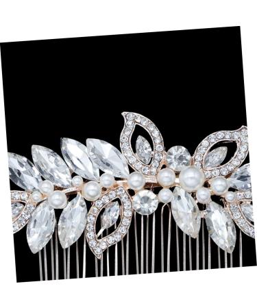 Didiseaon Hair Comb for Women Wedding Hair Combs Hair Combs for Wedding Headpiece Barrettes for Women Gold Headpiece Wedding Headdress Tiara Women Hairpin Crystal Bride Accessories - Buy Online on GoSupps.com
