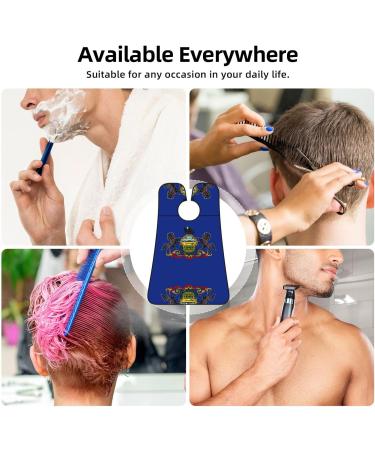Pennsylvania State Flag Beard Bib Apron for Men - Ultimate Beard Hair Catcher for Shaving & Trimming - Buy Online on GoSupps.com