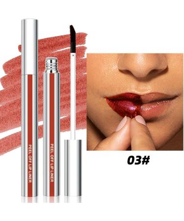 Liquid Lip Peel Lip Colouring | 3x Matte Matte Waterproof and Moisturizing Tearing Dyes Non-Sticky Cut No Bleaching Pigment Lipliner for Women - Buy Online on GoSupps.com