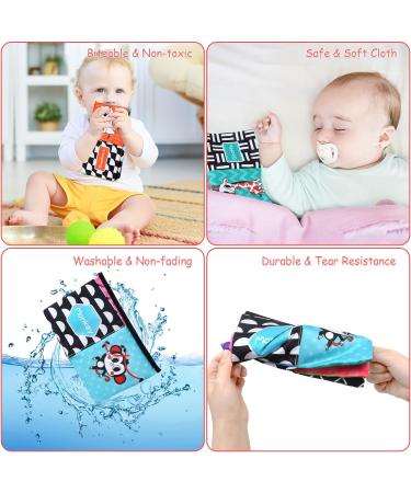 Leadstar Baby Mirror Toys - Foldable Prone Position Toys for Newborns | Black & White Contrast | Perfect Gift for 0-12 Month Girls - Buy Online on GoSupps.com