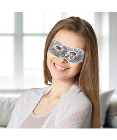 Fovolat Ice Eye Cover Hot/Cold Compress Eye Covers Cold Sensation Gel Eye Protectors Reusable Gel Spa Bead Eye Covers For Puffiness/Dark Circles/Eye Bags/Dry Eyes Silver - Buy Online on GoSupps.com