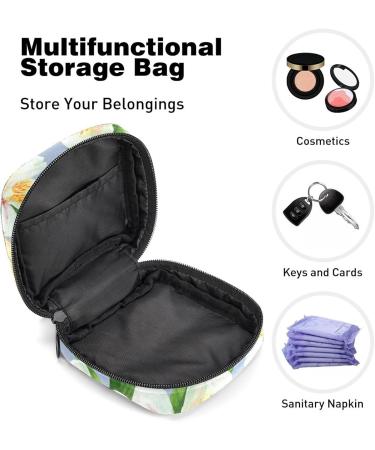 Shop Anna Cowper Watercolor Lily Menstrual Cup Bags - Portable & Stylish Storage Pockets for Women & Teens | Multicolored Stillpad Holder - Buy Online on GoSupps.com