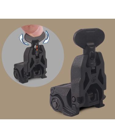 Levien Gen II MB-US Front & Rear Flip Up Sight - Black | Picatinny/Weaver Rail Mount - Buy Online on GoSupps.com
