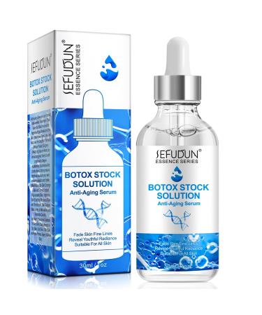 Botox Stock Solution Facial Serum Botox Stock Anti Aging Serum For Face Boost Skin Collagen Reduce Fine Lines Wrinkles Plump Skin