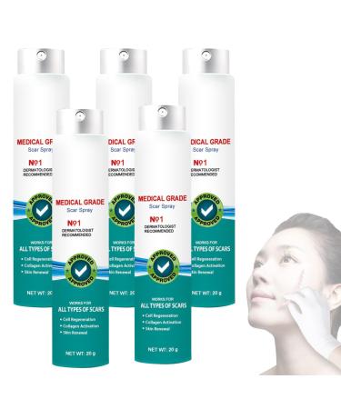 South Moon Advanced Scar Removal Spray South Moon Medical Grade Scar Spray N91 Dermatologist Recommended South Moon Scar Spray for Burn Scars Stretch Marks Smooth Skin (5Pcs)