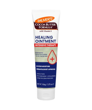 Palmer's Cocoa Butter Formula Healing Ointment with Vitamin E 3.75 Oz Intensive Therapy for Severely Dry Eczema Prone Skin Provides 48-Hour Moisture Non-Comedogenic Dermatologist Approved