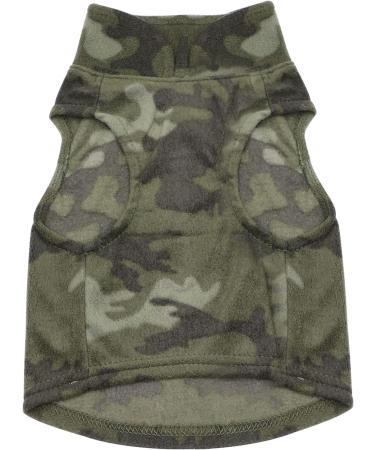 Yaodhaod Premium Dog Vlies Vest - Stylish Sweater Jacket for Small Dogs & Cats | Camouflage Design for Dackel Chihuahua French Bulldog & More - Buy Online on GoSupps.com