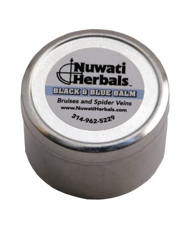 Nuwati Herbals Herbal Bruise Relief and Spider Vein Treatment Balm with Horse Chestnut and Arnica for Varicose Veins Therapy for Healing Bruising - Black & Blue Balm 4 Ounces