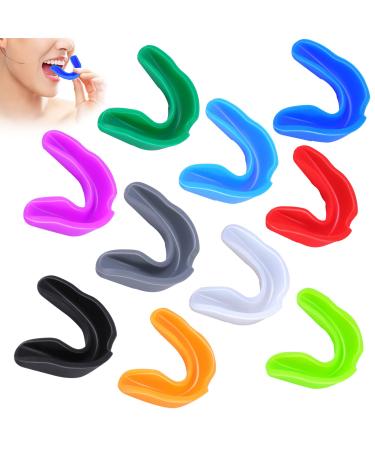 Eogrfw Sport Mundschafts 10 pieces tooth protection adults and children Sports Mouth Guard mouth protection for school sports hockey rugby martial arts kickboxing (10 colors) - Buy Online on GoSupps.com