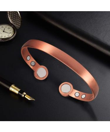 YINOX Magnetic Copper Bracelet for Men & Women | Adjustable 18cm | 6 Magnets | Ideal for Ages 13+ | International Shipping Available - Buy Online on GoSupps.com