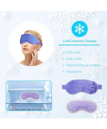FDMGEL Microwave Heat Eye Mask - Aromatherapy Moist Heat/Cold Therapy Pillow for Dry Eyes, Migraine & Fatigue Relief - Buy Online on GoSupps.com