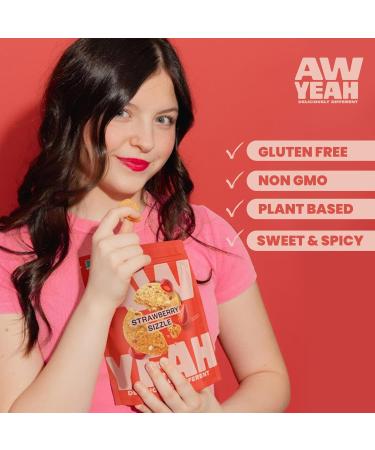 AwYeah Variety Pack Strawberry Sizzle Spicy Yuzu Lime & Midnight Raspberry Mini Cookies 3.5oz (3 Pack) Gluten-Free Vegan All-Natural Non-GMO Plant-Based Gourmet Treats for Snacking! - Buy Online on GoSupps.com