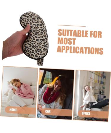 VALICLUD Faux Silk Eye Mask Sleeping Leopard Print Travel Blindfold Soft Satin Blindfold Elastic Band Unisex Night Eyeshadow For Female Men - Buy Online on GoSupps.com