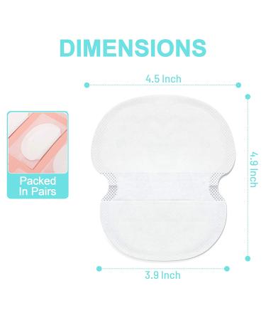 100 Pack Aoeoun Underarm Sweat Pads for Women and Men - Disposable Underarm Pads for Comfortable, Unflavored, Non-Visible Sweat Protection - Buy Online on GoSupps.com