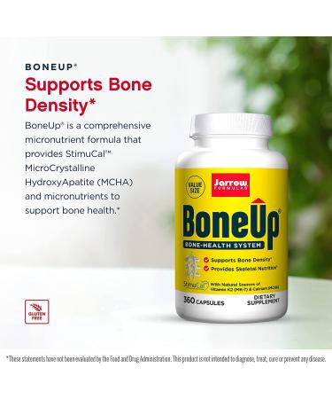 Jarrow Formulas Bone-Up 360 Capsules - Advanced Bone Support & Calcium Formula - Buy Online on GoSupps.com