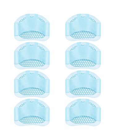 Foot pads silicone foot cushion heel pillow for shoes midfoot pads metatarsal sleeves footpads for football metatarsal foot pads for women and men for cornea blisters forefoot pain 8 pieces