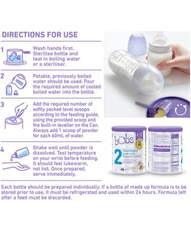 Bubs Goat Milk Stage 2 Formula | Babies 6-12 Months | Made with Fresh Goat Milk | 28.2 oz - Buy Online on GoSupps.com