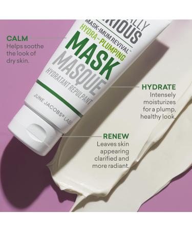 Naturally Serious Mask-imum Revival Hydra-Plumping Mask | Hydrating Vegan Treatment with Hyaluronic Acid & Kaolin Clay - Cruelty-Free Skincare for Glowing Skin - Buy Online on GoSupps.com