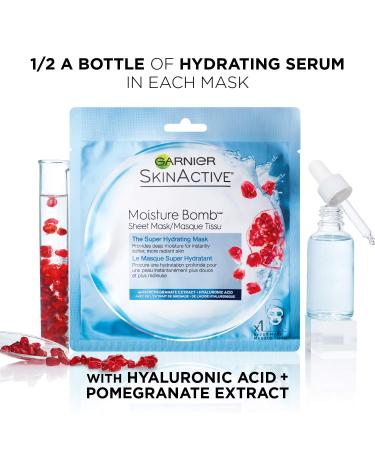 Garnier SkinActive Super Hydrating Sheet Mask 0.08 oz - 1 Count | Moisturizing Face Mask - Buy Online on GoSupps.com