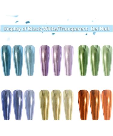 BISHENGYF 6 Box Chrome Nail Glitter Set - Holographic Magic Mirror Finish for Nail Art Design - Buy Online on GoSupps.com